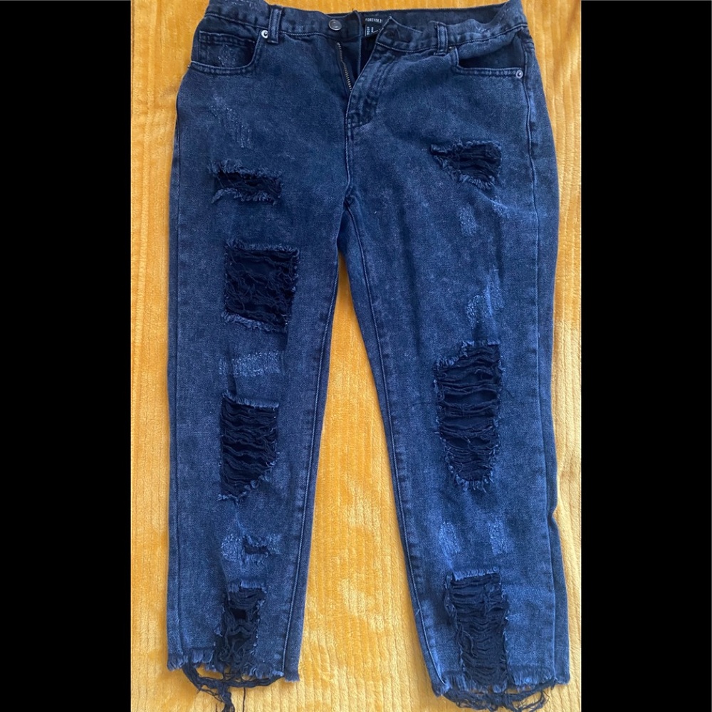 Edgy night out Rip jeans